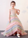 In Stock:Ship in 48 hours Ball Gown Long Sleeve Tulle Ruffle Girl Dress