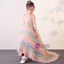 In Stock:Ship in 48 hours Ball Gown Long Sleeve Tulle Ruffle Girl Dress