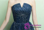 In Stock:Ship in 48 hours Blue Bling Bling Floor Length Prom Dress
