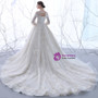 In Stock:Ship in 48 hours White Long Sleeve Tulle Wedding Dress