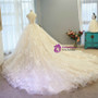 In Stock:Ship in 48 hours Ball Gown White Off The Shoulder Wedding Dress