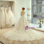 In Stock:Ship in 48 hours Long Sleeve Backless Tulle Wedding Dress