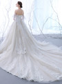 In Stock:Ship in 48 hours Sweetheart Champagne Tulle Wedding Dress