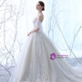 In Stock:Ship in 48 hours Sweetheart Champagne Tulle Wedding Dress