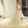 In Stock:Ship in 48 hours Sweetheart Tulle Off The Shoulder Wedding Dress