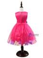 In Stock:Ship in 48 hours Fuchsia Flower Tulle Flower Girl Dress