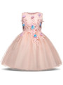 In Stock:Ship in 48 hours Pink Tulle Appliques With Bow Girl Dress