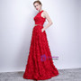 In Stock:Ship in 48 hours Red Floor Length Sleeveless Prom Dress