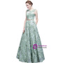 In Stock:Ship in 48 hours Green Lace Sleeveless Prom Dress