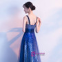 In Stock:Ship in 48 hours Blue Sequins Straps Prom Dress