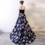 In Stock:Ship in 48 hours Satin Print Strapless Prom Dress