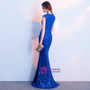 In Stock:Ship in 48 hours Royal Blue Mermaid Sequins Prom Dress