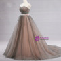 Ball Gown Gray Tulle Sweetheart With Beading Wedding Dress