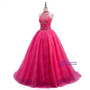Crystals Sweet 16 Dress Ball Gowns Halter Tulle Quinceanera Gown Dresses