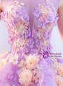 In Stock:Ship in 48 hours Ready To Ship Purple Lace Backless Dress