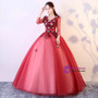 In Stock:Ship in 48 hours Ready To Ship Long Sleeve Red Tulle Dress