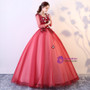 In Stock:Ship in 48 hours Ready To Ship Long Sleeve Red Tulle Dress