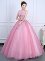 In Stock:Ship in 48 hours Ready To Ship Pink Tulle Ball Gown Dress