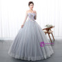 In Stock:Ship in 48 hours Ready To Ship Gray Off The Shoulder Quinceanera Dresses