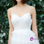 In Stock:Ship in 48 hours  Spaghetti Straps Tulle Appliques Wedding Dresss