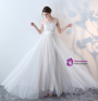In Stock:Ship in 48 hours Overnight Shipping Simple Tulle Lace Wedding Dress