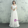 In Stock:Ship in 48 hours Ready To Ship White Off The Shoulder Wedding Dress