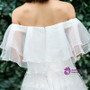 In Stock:Ship in 48 hours Ready To Wear Off The Shoulder Appliques Wedding Dress