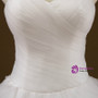 Ball Gown White Sweetheart Tulle Train Wedding Dress