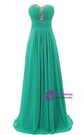 A-Line Sweetheart Neck Chiffon Floor Length Bridesmaid Dress