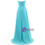 A-Line Sweetheart Chiffon Pleats Beading Bridesmaid Dress