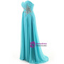 A-Line Sweetheart Chiffon Pleats Beading Bridesmaid Dress