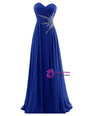 A-Line Sweetheart Chiffon Pleats Beading Bridesmaid Dress