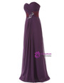 A-Line Sweetheart Pleats Bridesmaid Dress With Crystal
