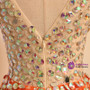 In Stock:Ship in 48 hours Ready To Ship Orange Mini Prom Dress