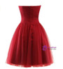 Short Tulle Sweetheart Knee Length Bridesmaid Dress