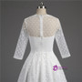 Short Half Sleeve Knee Length Little White Dresses