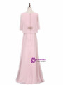 Pink Chiffon Mother Of The Bride Dresses With Jacket Plus Size