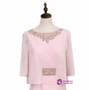 Pink Chiffon Mother Of The Bride Dresses With Jacket Plus Size