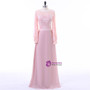 A-line Chiffon Lace Pink Mother Of The Bride Dresses