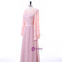 A-line Chiffon Lace Pink Mother Of The Bride Dresses