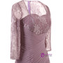 A-Line 3/4 Sleeves Ruched Chiffon Pleats Mother Of The Bride Dresses