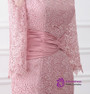 Long Sleeves Lace Criss-Cross Mother of The Bride Dresses