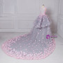 O-Neck Sleeveless Ball Gown Handmade Flowers Wedding Dresses