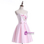 In Stock:Ship in 48 hours Pink Satin Sweetheart Homecoming Dress