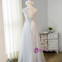 In Stock:Ship in 48 hours Ready To Ship Gray Tulle Beading Prom Dress
