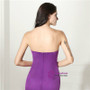 Purple Mermaid Satin Sweetheart Backless Prom Dress