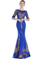 In Stock:Ship in 48 hours Mermaid Blue Sequins Prom Dress