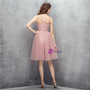 Pink Tulle Knee Length With Pleats Homecoming Dress