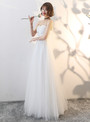 In Stock:Ship in 48 hours Spaghetti Straps Tulle Wedding Dress