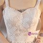 In Stock:Ship in 48 hours Lace Ankle Length Spaghetti Straps Wedding Dress